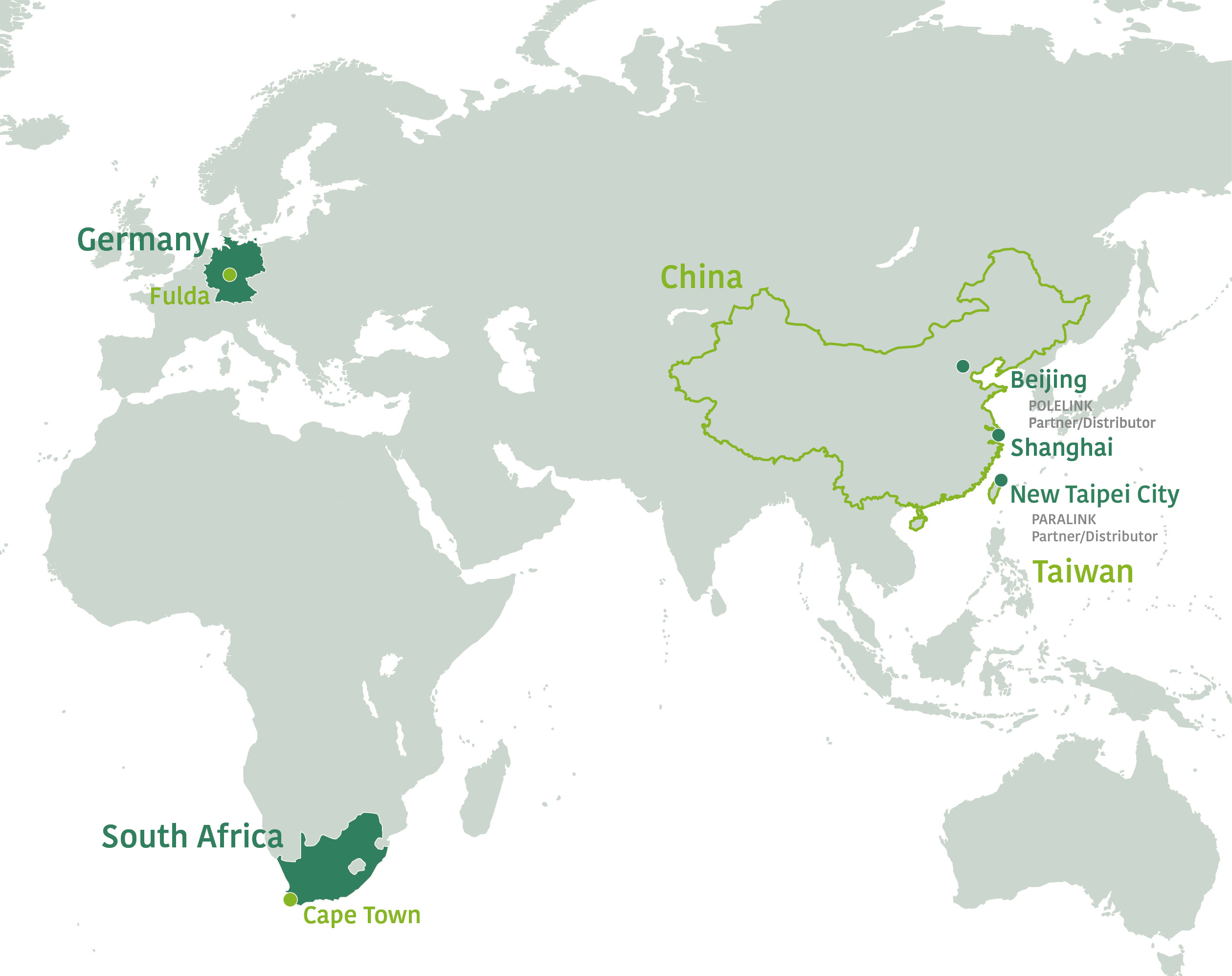 TSN Systems weltweit Standorte TSN Systems