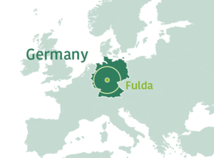 Fulda auf der Weltkarte